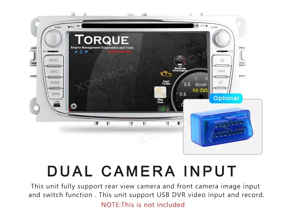 Sale Xonrich AutoRadio 2 Din Android 8.1 Car DVD Player For Ford Focus 2 S-Max C-Max Mondeo 4 Galaxy Kuga 2008-2010 GPS Tape Recorder 15