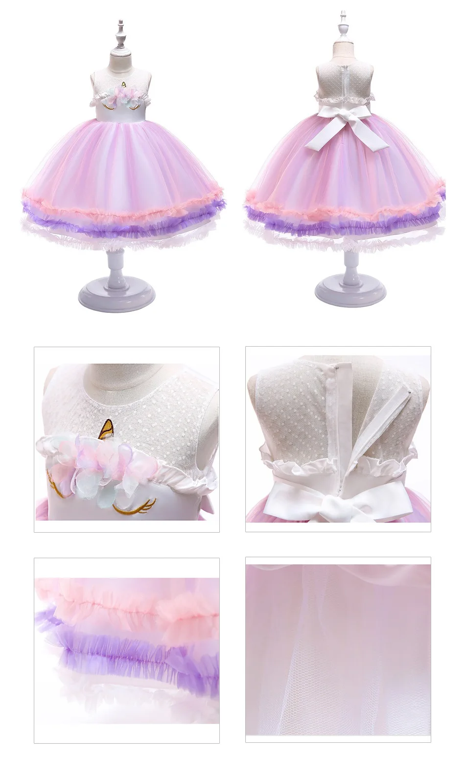 Unicorn Sleeveless Princess Dress -Unicorn Fashion