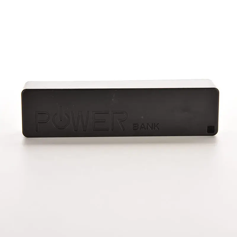 1 шт. пластиковый блок питания 18650 5 в 1A внешний аккумулятор зарядное устройство чехол для мобильных телефонов, планшетов резервного питания 6 цветов - Цвет: Черный