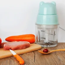 Мини детский Миксер для продуктов фрукты овощи молочный встряхиватель Электрический Мясорубка многофункциональный измельчитель Слайсеры Бытовая 200 Вт