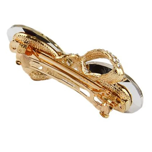 Details about Crystal Rhinestone Oval Bowknot Barrette Hair Clip Clamp Hairpin BI4U