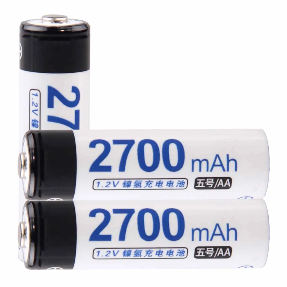 

Lowest price 3 piece AA battery 1.2v batteries rechargeable 2700mAh nimh battery for power tools akkumulator