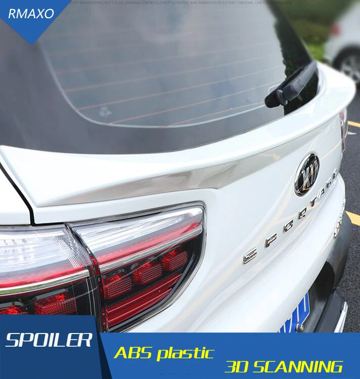

For Kia Sportage Roof Spoiler 2018-2019 ABS Material Car Rear Wing Primer Rear Spoiler For Kia Sportage Roof Spoiler