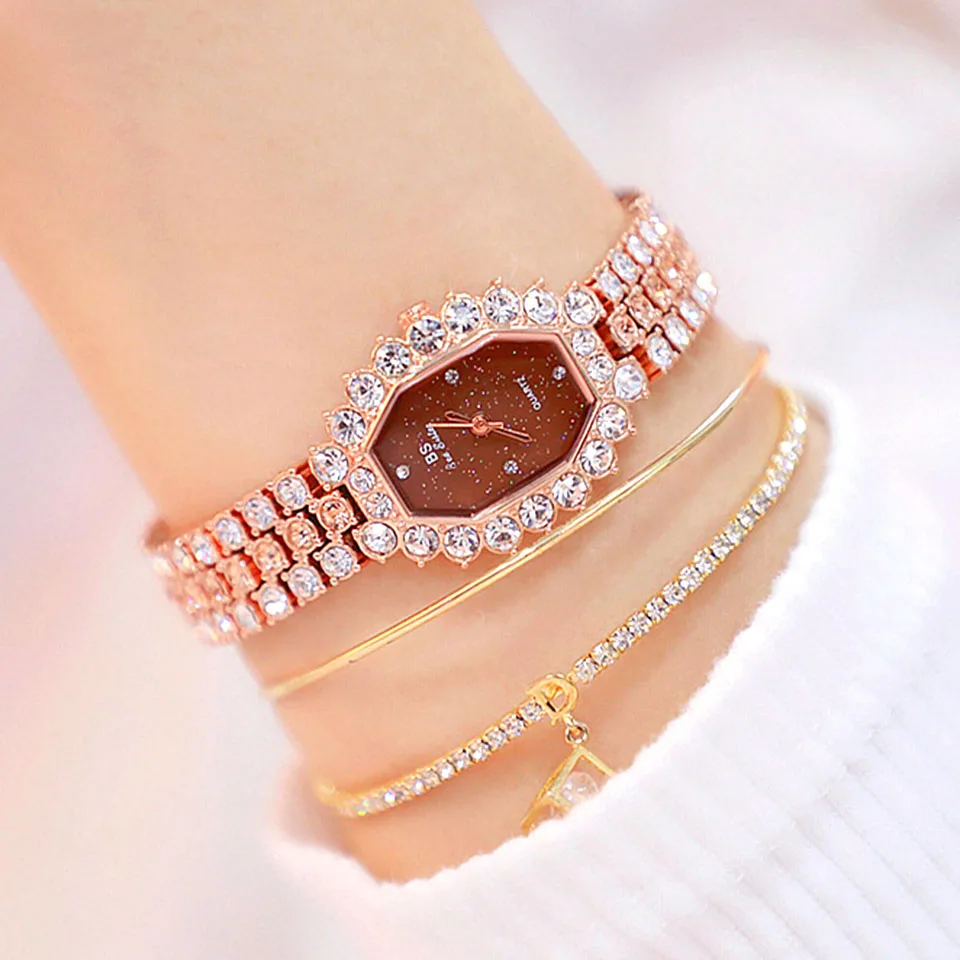 

Rose Gold Watch Women Quartz Watches Ladies Top Brand Crystal Luxury Female Wrist Watch Girl Clock Relogio Feminino Coffe whatch