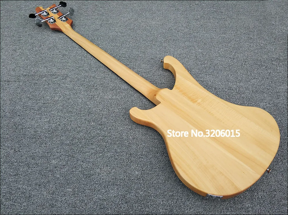 Bajo Eléctrico de color Natural, Guitarra de bajo de 4 cuerdas, alta calidad, exposición de fotos reales, venta al por mayor