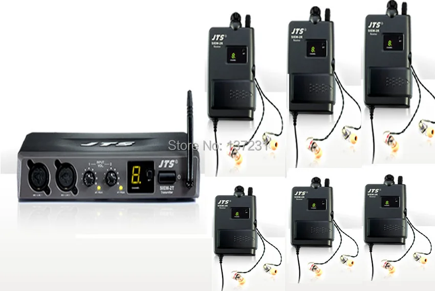 JTS High Quality 1pcs transmitter 6pcs receivers SIEM 2T Lavalier