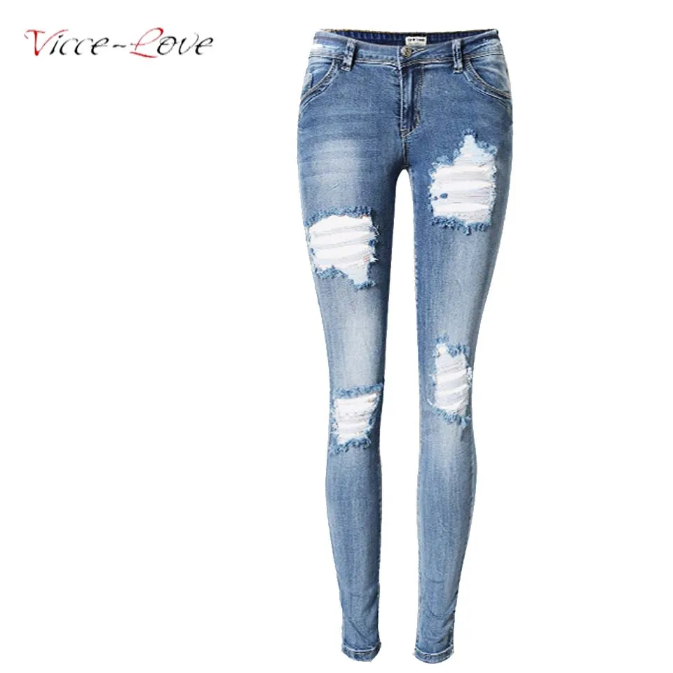 Womens Colored Skinny Jeans Plus Size 2018 Summer Hong Kong Flavor Low