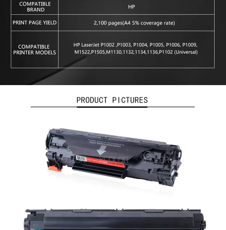 Xcolor Cb435a 35a 435a Compatible Cartouche De Toner Premium Pour Imprimante Hp Laserjet P1005 P1006 P 1005 1006 Aliexpress