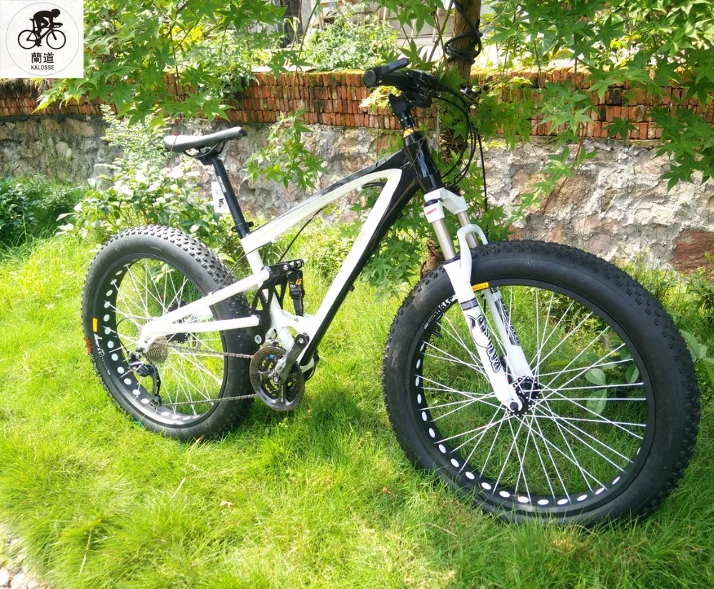 Discount Kalosse Hydraulic brakes Beach bikes  26*4.0  tires   bicycle Soft-tail  frame   24/27/30 speed   tyre dirt bike, Snow bikes 0