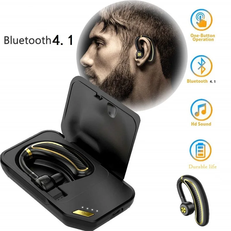 Bluetooth наушники с микрофоном 24 часа в режиме разговора беспроводная гарнитура Влагозащищенные спортивные музыкальные наушники длинные последние наушники