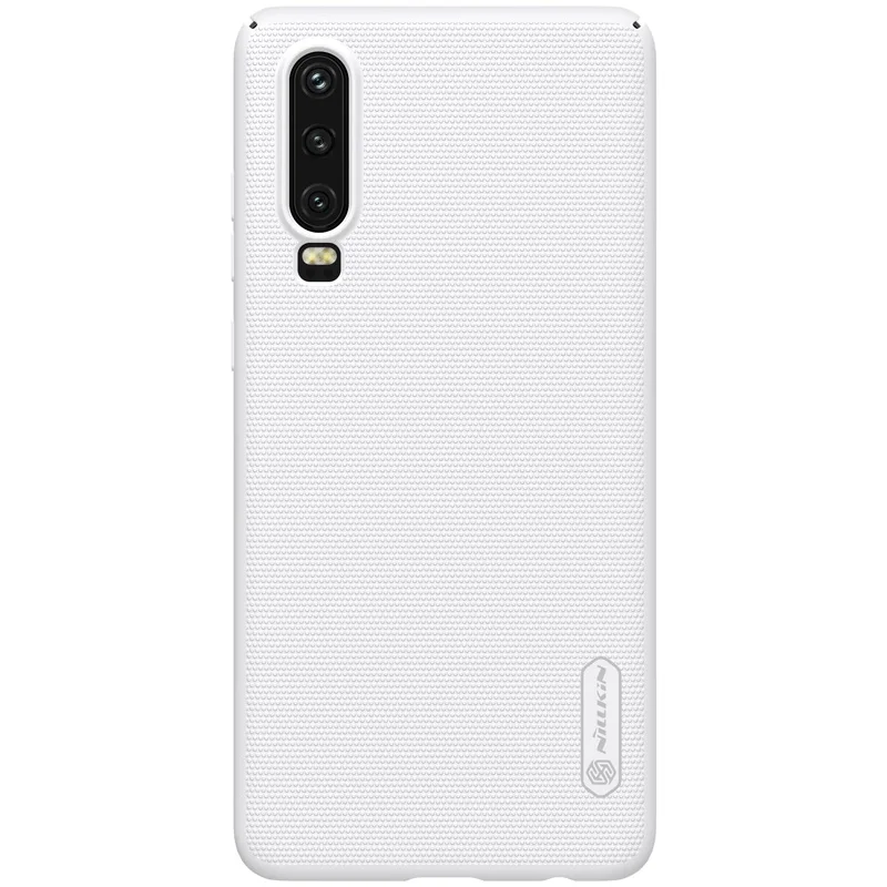 Белый Huawei P30 чехол Nillkin суперматовый чехол ультра-тонкий жесткий чехол-накладка Матовый телефон случае для huawei P30 Nilkin Защитный чехол - Цвет: Белый
