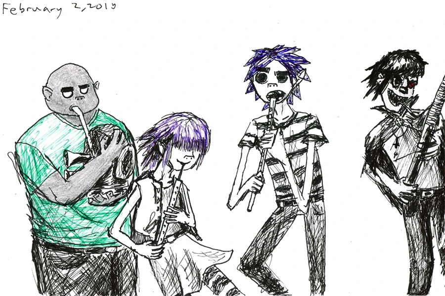 На заказ на холсте художественные Gorillaz постер музыкальная лента настенные
