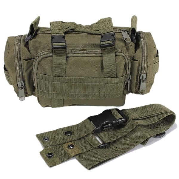 TEXU High Quality Waterproof Nylon Waist bag man Pouch military waist bag Bag - Green