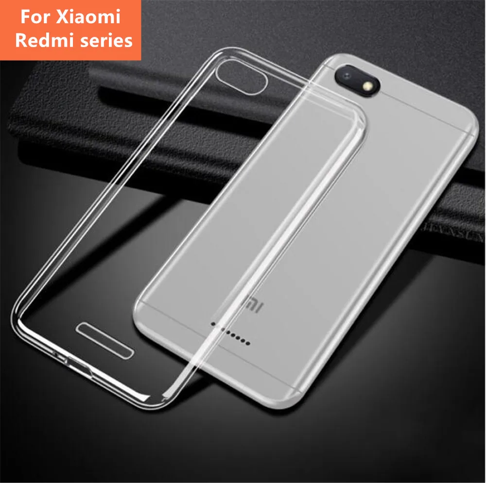 

For Xiaomi 8 8SE Max2 3 Mix 2 3 Redmi 5 6 Note 5 Ultra Thin Transparent Clear Crystal Soft TPU Protective Case For Xiaomi Redmi