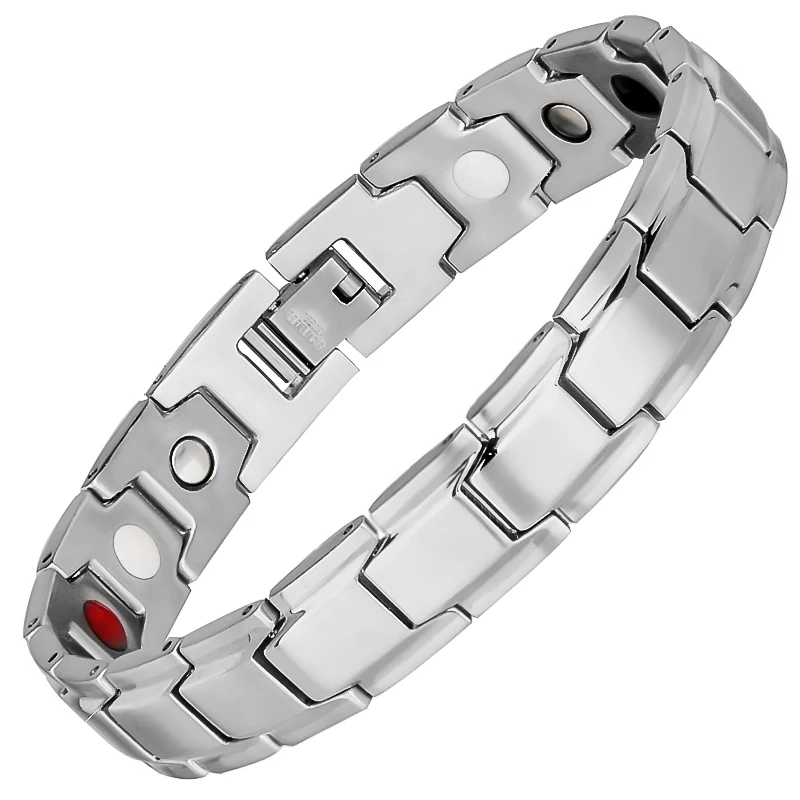 

LITTLE FROG Drop Shipping Silver Color Magnetic Beauty Bracelet For Men Magnets Link Chain Charm Bracelet Bangle Jewelry