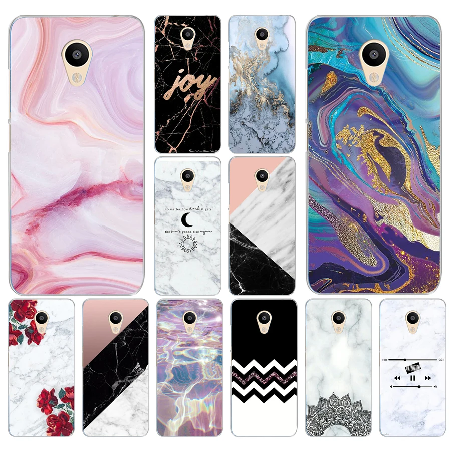 

286DD Marble Stone Hard Transparent Cover Case for Meizu M2 M3S M3 M3S M5S Mini M3 note M5 M6 M6 note U10 U20