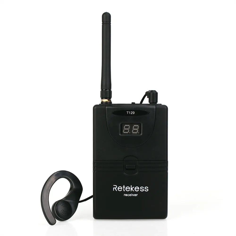 RETEKESS T129 اللاسلكية نظام مرشد سياحي الصوت ميكروفون المساعدة الاستماع نظام ل مؤتمر الكنيسة الترجمة