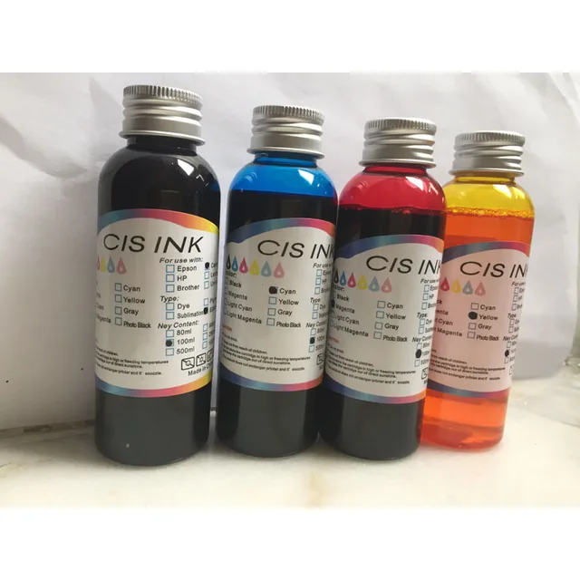 4 Color Food Ink Edible Ink For Canon Desktop Inkjet Printer For ... 4 Color Food Ink Edible Ink For Canon Desktop Inkjet Printer For ...