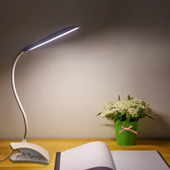 

USB LED Reading Lamp Eye Protection Clamp Clip Book Light Student Study Lamp 3W Flexible Luminaria Table Lamps Books Nightlight