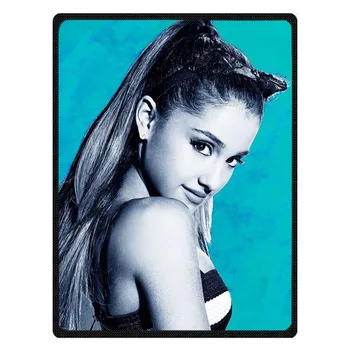 

New Customized Soft Warm Blanket Coral Fleece Throw Travel Blankets Ariana Grande Printed Kids Baby Blanket