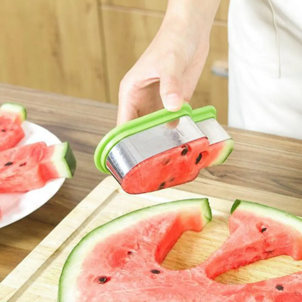 

Creative Simple Watermelon Cutters Stainless Steel Ice Cream Model Watermelon Slicer