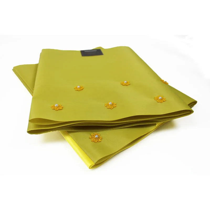  SL-14112017New designApplique Design African Sego Gele With Beads2pcs/setHigh QualityMany Colors Av
