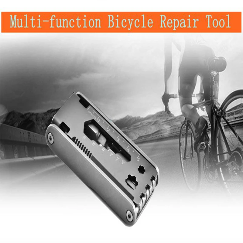 

New Style Bicycle 17 in 1 Multi-function Bike Repair Tool Portable Durable Lightweight for Outdoor Cycling Traveling RL19-0023