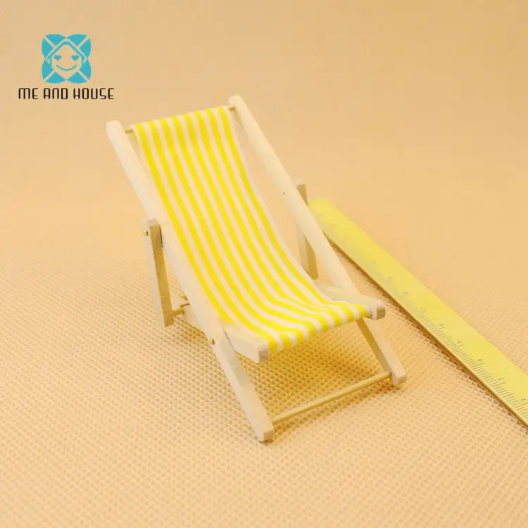 Miniatura 1:12 весы миниатюры для кукольного домика мебель красочные белая полоса floding скамейке стул