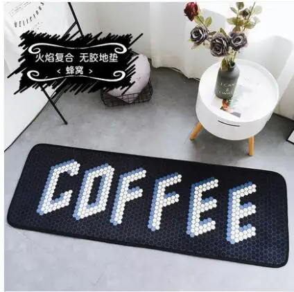 Ковер из полиэстера в скандинавском стиле мягкий плюшевый коврик нескользящий коврик для прихожей модный бархатный абсорбирующий коврик с принтом