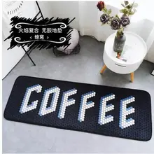 Ковер из полиэстера в скандинавском стиле мягкий плюшевый коврик нескользящий коврик для прихожей модный бархатный абсорбирующий коврик с принтом