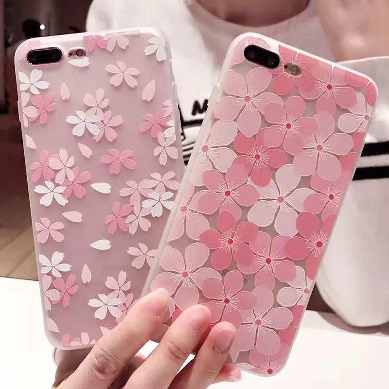Для iphone 6 6S 6Plus Чехлы простой сливовый 3D рельефный узор мягкий силиконовый матовый