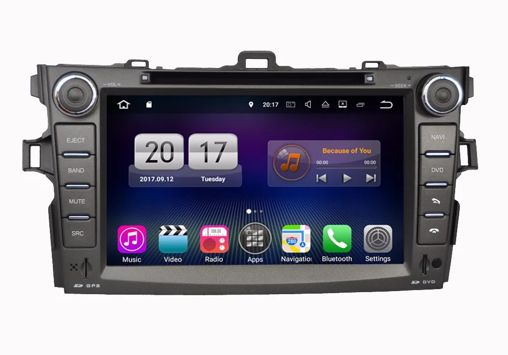 Для Toyota Corolla Altis Android 7.1 штатную Системы Авто Стерео DVD Радио GPS Навигационная медиа