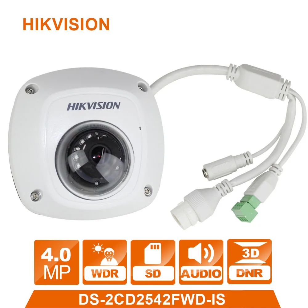 

Hikvision DS-2CD2543G0-IS 4MP Dome POE IP Camera Security Surveillance WDR Fixed Lens Night Vision Network Camera H.265