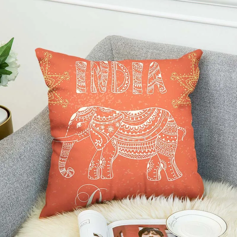 

Watercolor Elephants New High Grade Decorative Pillow Case Car Home Sofa Cushion Cover 3D Digital Print style-4