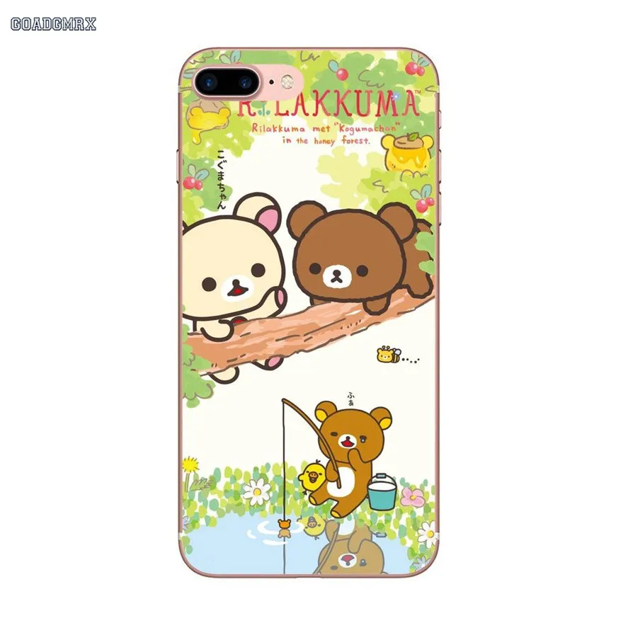 Мягкие чехлы для Xiaomi Redmi 2 S2 Note 6 7 6A Mi 8 Lite 9 SE Pro Max 3 Mix S Pocophone F1 Original Rilakkuma Bear
