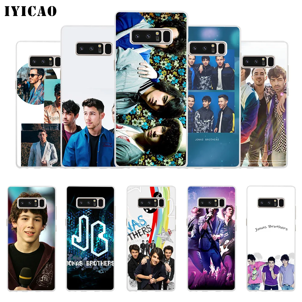 IYICAO Rock band Jonas Brothers Soft Silicone Phone Case for Samsung A5 A6 Plus A7 A8 A9 J3 J5 J7 Note 8 9 TPU Cover | Мобильные