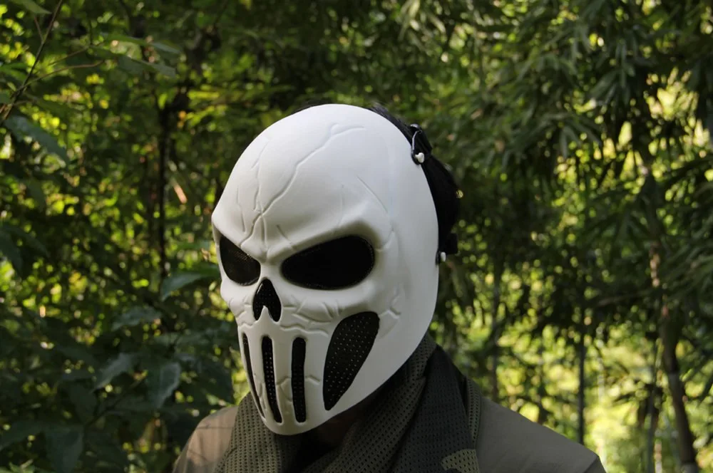tactical skull face mask military Field scary horror skull mask ear protection shall live field mask for hunting paintball (10)