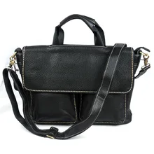 Портфель, сумка-мессенджер из натуральной кожи с зернистой текстурой личи, мужская сумка для бизнеса, отдыха, ноутбука, ноутбука, портфель, сумки на плечо, упаковка