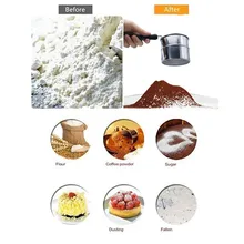 Нержавеющая сталь сито для муки, решето фильтр глазурь для выпечки сахарная пудра фильтр выпечка торта инструменты Сито Фильтр