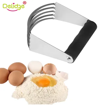 

Delidge 1pc Stainless Steel Pastry Blender Flour Cream Mixer Flour Stirrer Dough Cream Cutter Pie Butter Pressing Baking Tools
