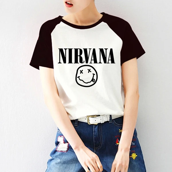 Raglan Short nirvana t shirt 2