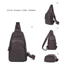 J.M.D Высококачественная натуральная кожа Большая вместительная сумка через плечо винтажная нагрудная сумка мужская сумка 4013Q