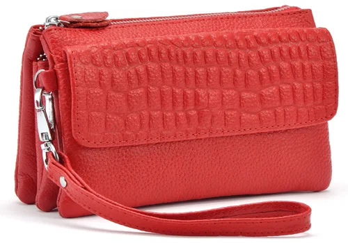 KEDANISON клатч для женщин мини-сумка из натуральной кожи - Цвет: Красный