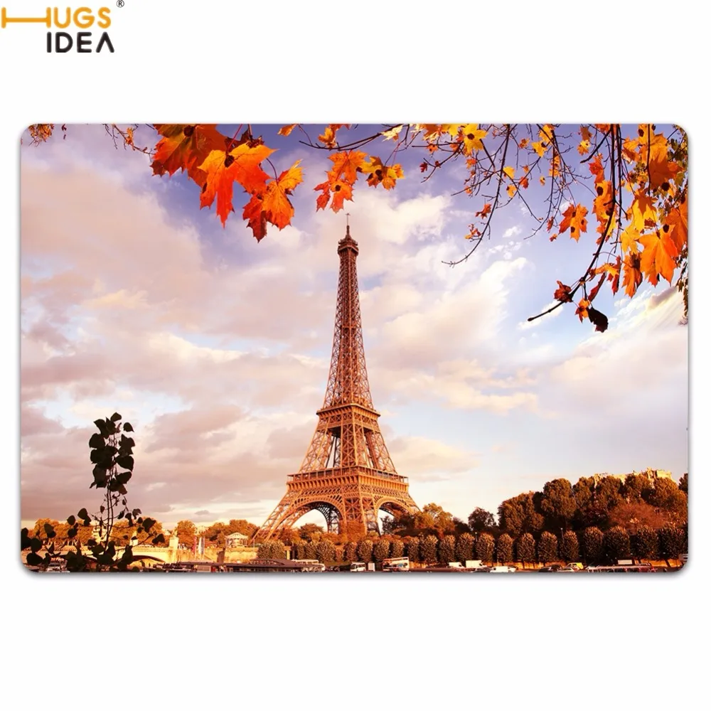 HUGSIDEA модные европейские Ландшафтные дверные коврики домашний декор с изображением Эйфелевой башни коврики 3D гостиная/Коврики для спальни ковры