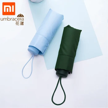 

Xiaomi Mijia Umbrella Super Short Five Fold Sun Protection Umbrella Protable Ultralight Rainy Umbrellas waterproof Windproof