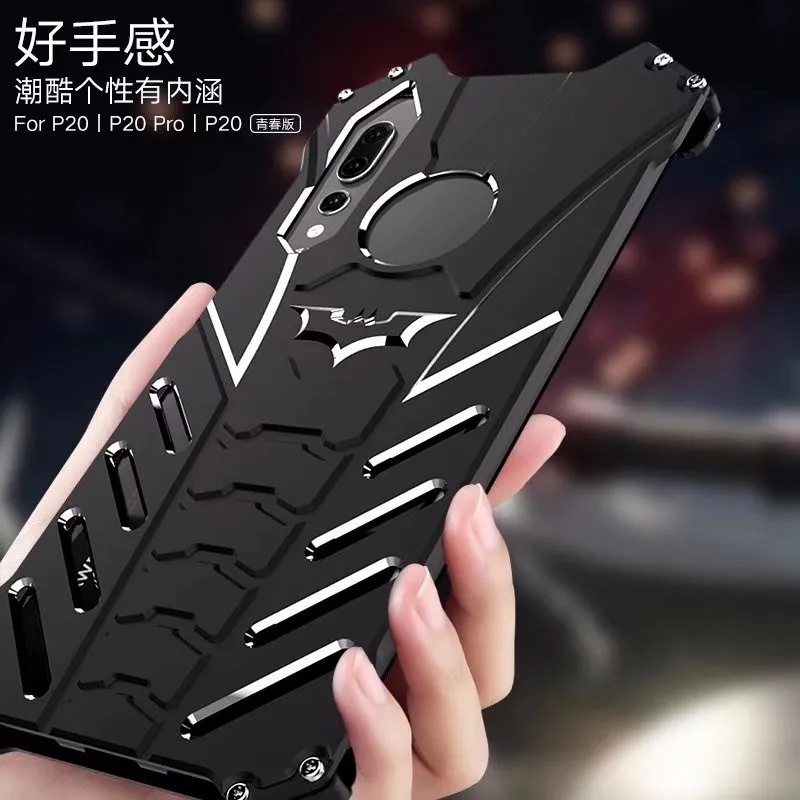 

R-JUST Batman Aluminum Metal Cover Case for Huawei P20 Pro P10 Plus lite P9 Plus With Thor Series IRON MAN Metal Shell