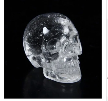 

yysun004617+++QUARTZ ROCK CRYSTAL Carved Crystal Skull, Realistic, Healing
