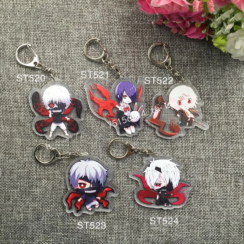 Anime Keychain Tokyo Ghoul Nishiki Nishio Kaneki Ken Touka Kirishima