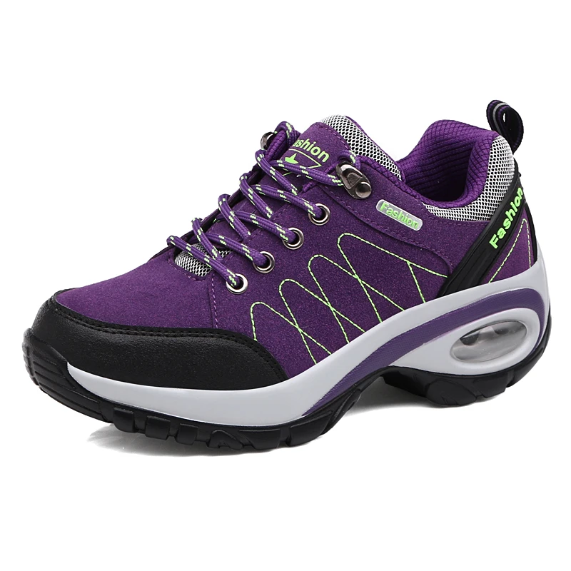 

2017 New Hiking Shoes Women Outdoor Women Leather Comfortable Walking Sneakers Ladies Girls Mountain Boots Autumn Boots Sport