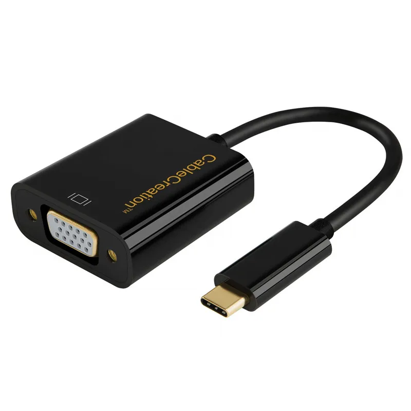 USB C к VGA Тип C Thunderbolt 3 к VGA адаптер совместимый MacBook Mac Mini Surface Book 2 Chromebook Pixel Dell XPS 13/15